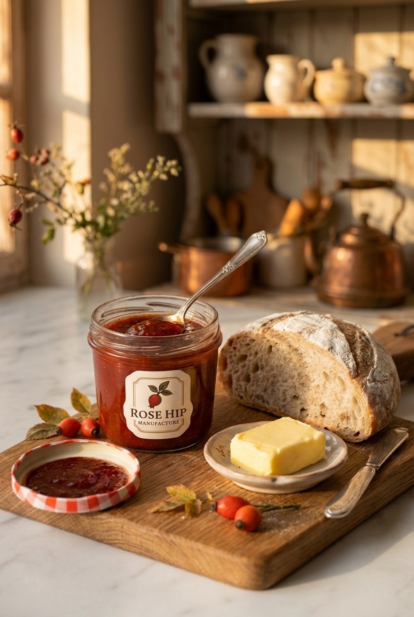 Ein Sonntagsfrühstück mit Hagebutten-Herz
