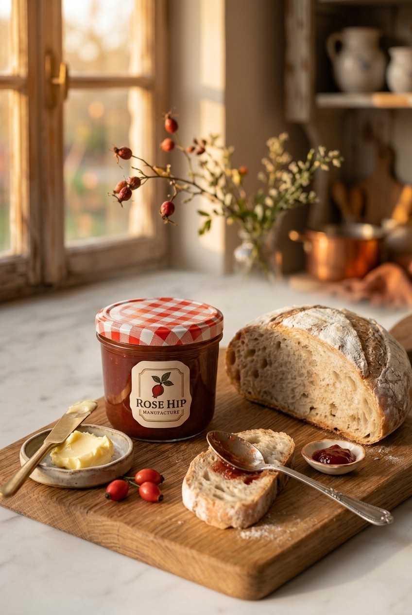 Goldener Herbst: Kürbiskuchen trifft Hagebutten-Aufstrich